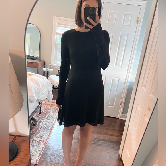 Alice + Olivia | Dresses | Alice Olivia Black Long Sleeve Mini Dress
